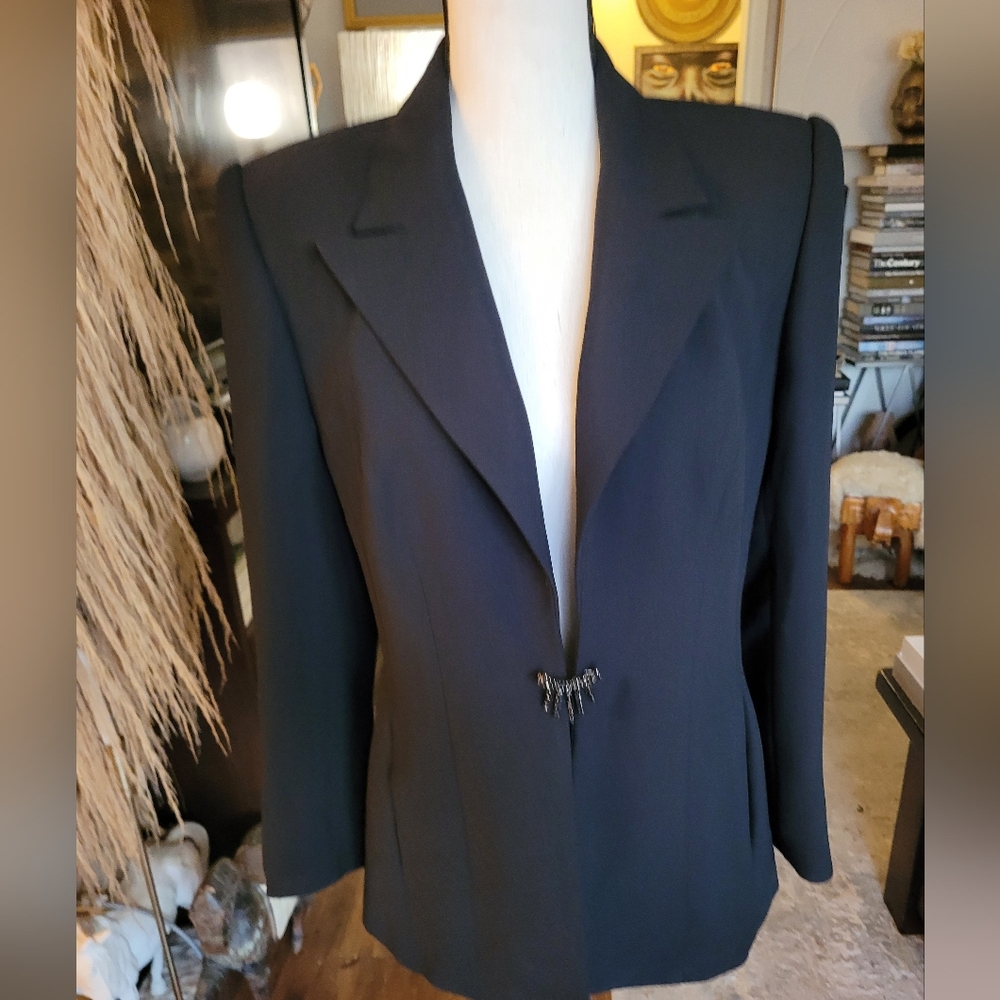 SOLINI Women's Black Blazer Jacket